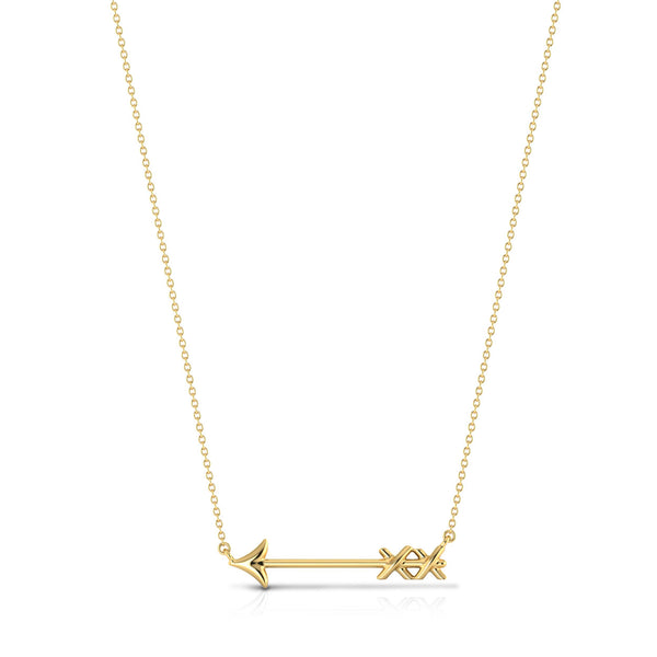Arrow Pendant with Gold Plated