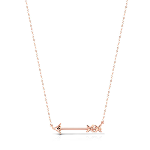 Arrow Pendant with Rose Gold Plated