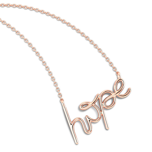 Hope Pendant with Rose Gold Plated