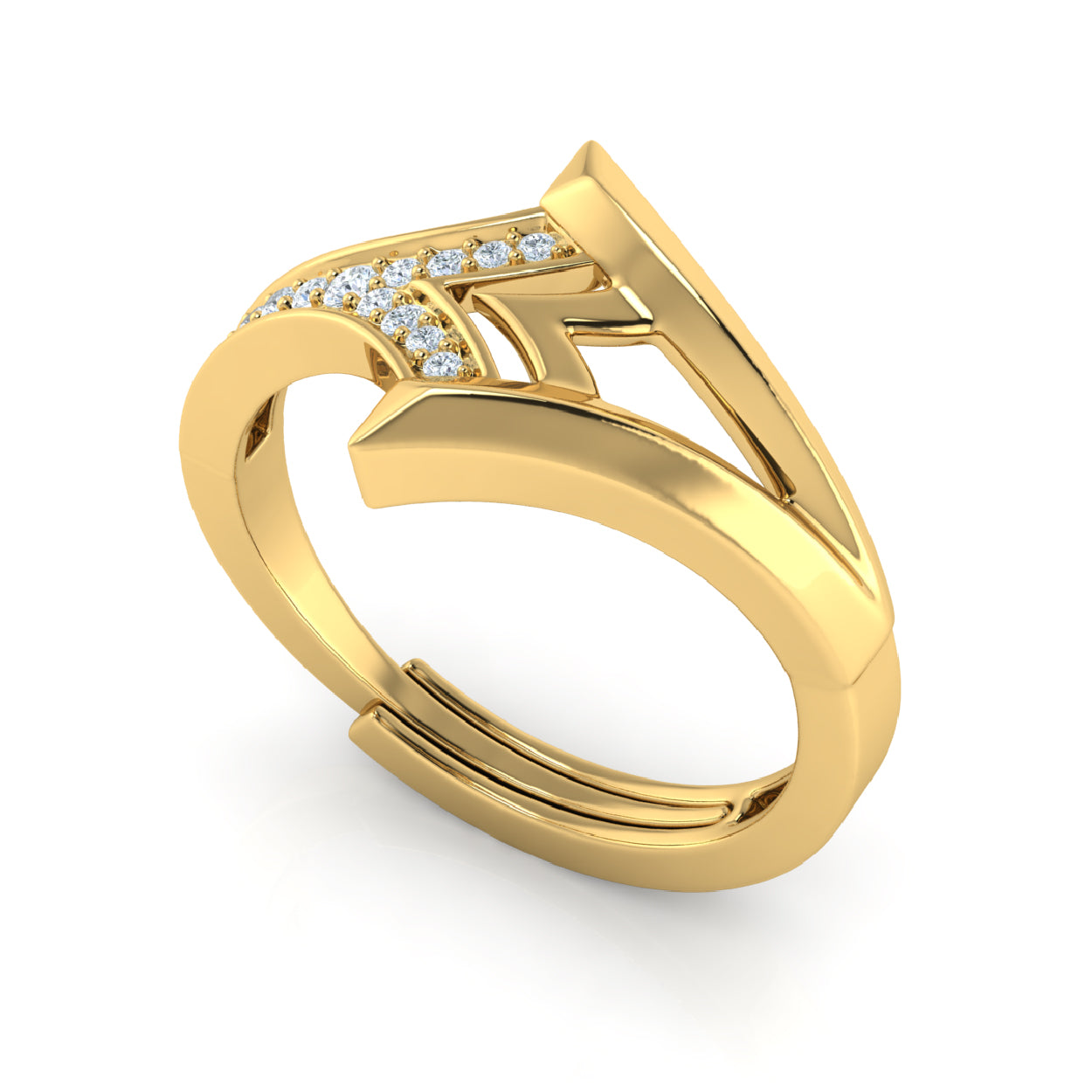 A1 Ring Gold Plated