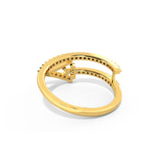 Alokki A CZ Square Wrap Ring