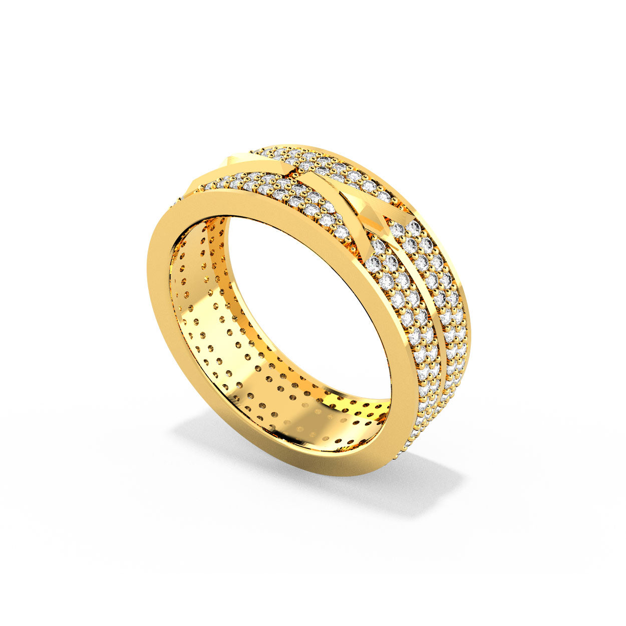 Alokki A Wide Pave CZ Ring