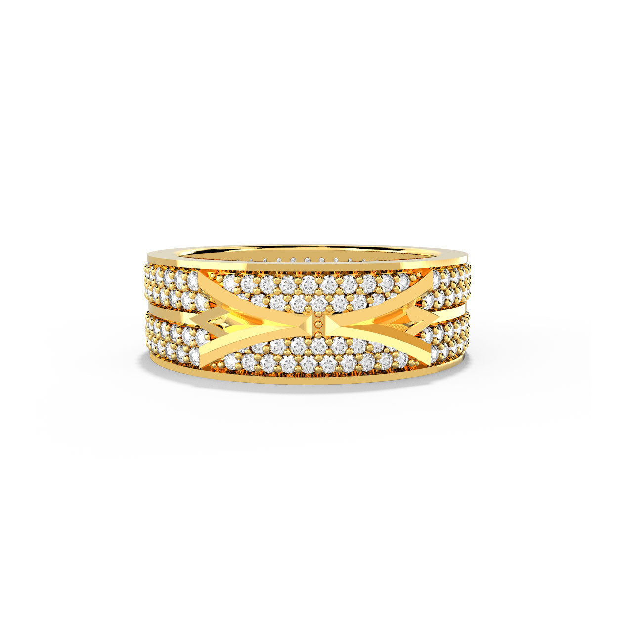 Alokki A Wide Pave CZ Ring