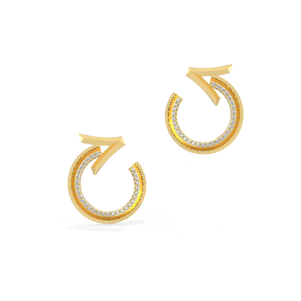 Alokki A  Open Hoop Earrings