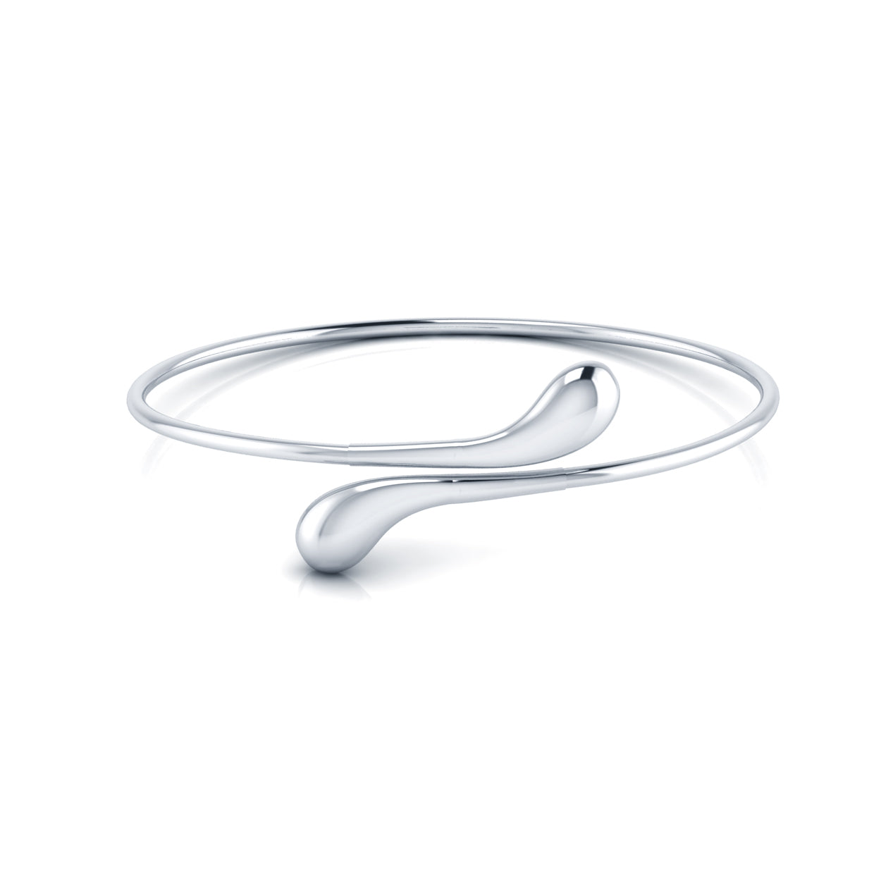 Elongated Tear Drop Bangle