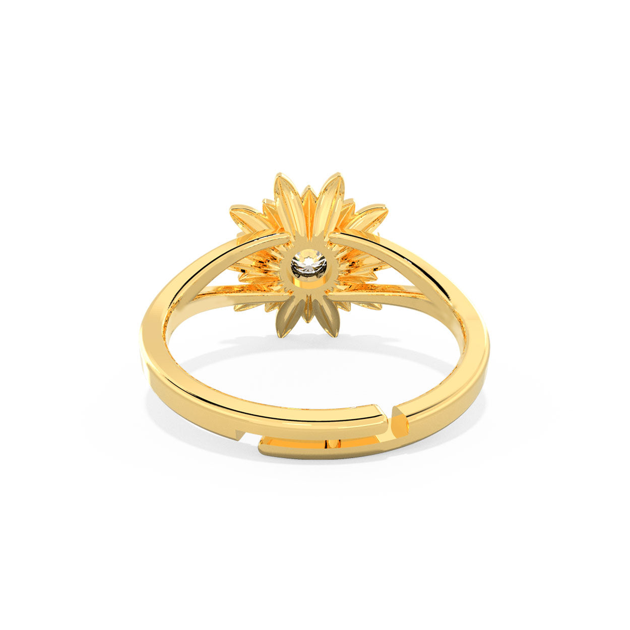 Romantic Floral Sunflower Ring